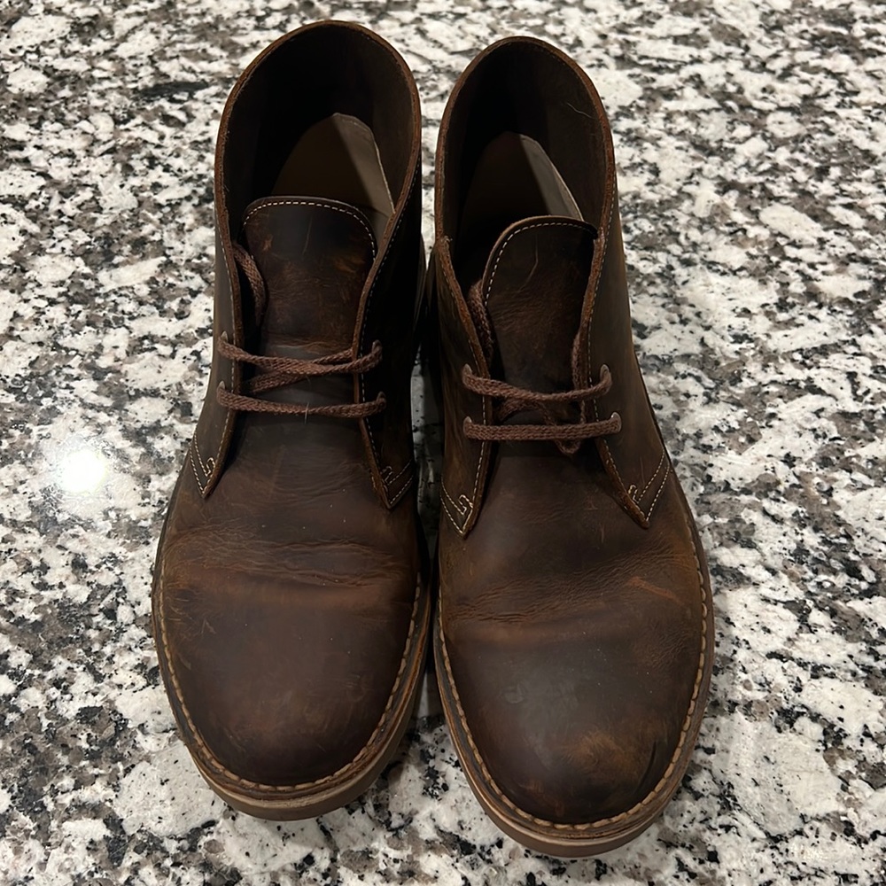 Clarks, size 10, hardly worn.